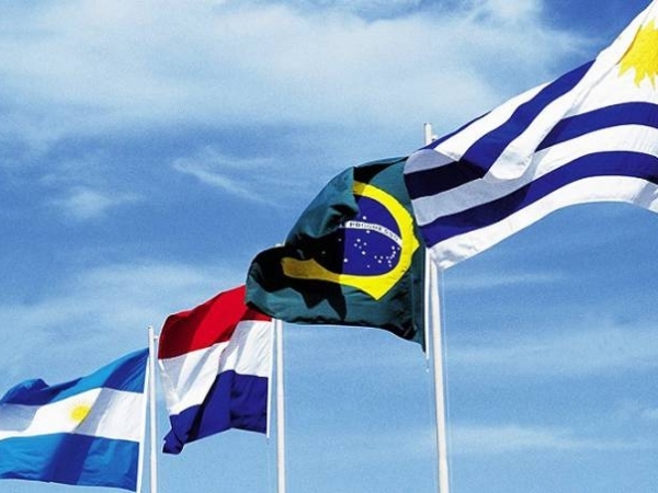  Mercosul: Acordo com a União Europeia pode dar benefícios comerciais para Argentina, Brasil, Paraguai e Uruguai.  Foto: Reprodução/Wikimedia Commons