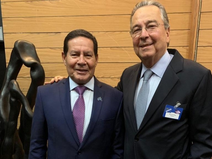 Maurílio Biagi Filho almoça com general Mourão e cobra melhorias na comunicação da Presidência, principalmente no setor de agronegócios