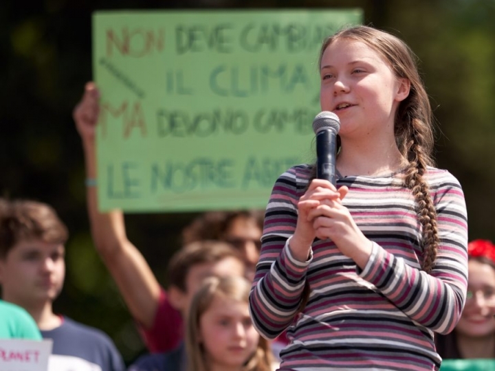 Ativista Greta destaca os graves danos dos sistemas de produção alimentar