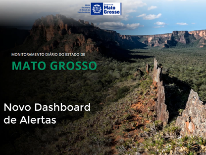 Plataforma de Monitoramento da SEMA – MT, de desmatamento ilegal 