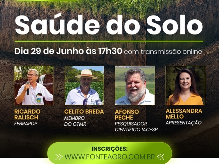 Saúde do solo brasileiro é tema de painel com pesquisadores referenciados do País