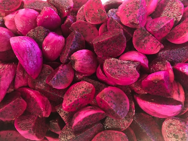 A pitaia é alternativa vantajosa e outras matérias-primas usadas pela indústria de corantes naturais.  Foto: Divulgação