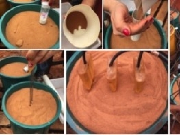 Estratégia testada na UFSCar permite diminuir a quantidade de produto aplicado na lavoura, reduzindo o impacto ambiental (medições feitas no solo; crédito: acervo das pesquisadoras). Foto: Divulgação