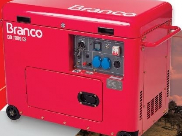 Gerador BD-7000 ES alinha resistência e menos ruído durante a operação
