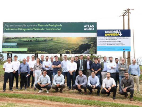 Representantes das empresas que participam da seleção para o projeto da Atlas Agro em Uberaba. Fonte Atlas Agro