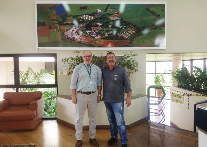 Visita realizada ao amigo Cássio Manin Paggiaro, Diretor Agrícola da Usina Santa Adélia em Jaboticabal / SP.