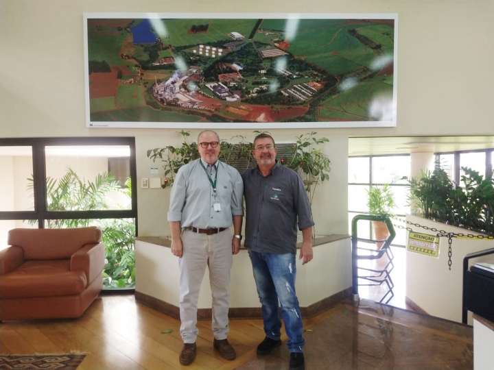 Visita realizada ao amigo Cássio Manin Paggiaro, Diretor Agrícola da Usina Santa Adélia em Jaboticabal / SP.