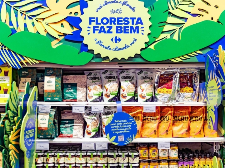 Grupo Carrefour Brasil é a primeira rede nacional a ter gôndola para incentivar venda de produtos de comunidades tradicionais da Amazônia