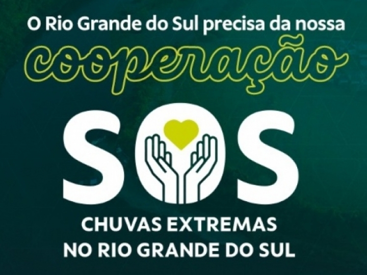 Sicoob promove campanha de doações emergenciais SOS Rio Grande do Sul