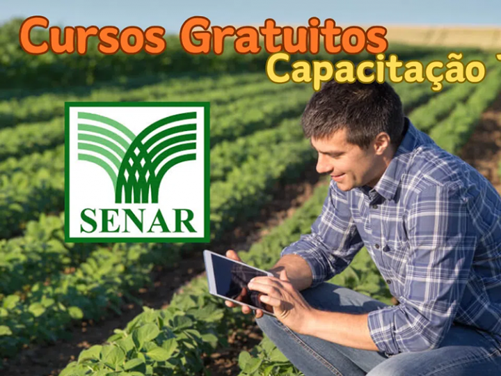 Cursos gratuitos de capacitação técnica são oferecidos pelo Senar em áreas, como agronegócio e zootecnia