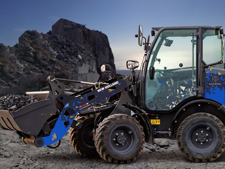 Pá carregadeira compacta elétrica W40X Electric Power da New Holland Construction vence o prêmio GOOD DESIGN