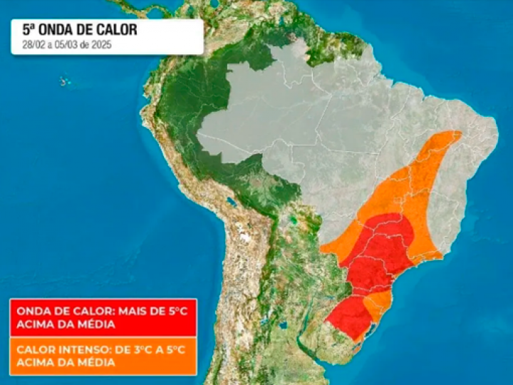 Mapa: veja estados que serão “derretidos” por nova onda de calor sufocante